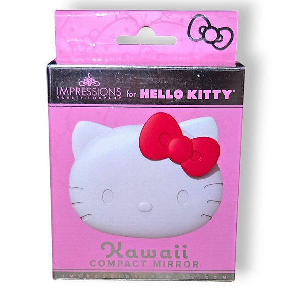 Hello Kitty Other - Impressions Hello Kitty Kawaii Compact Mirror w/ Touch Sensor, 2X Magnifying Top